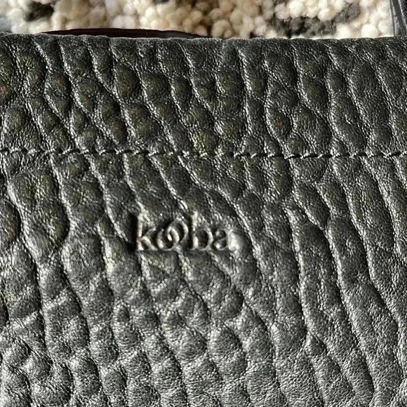 Kooba Black Textured Shoulder Bag - Picture 3 of 7